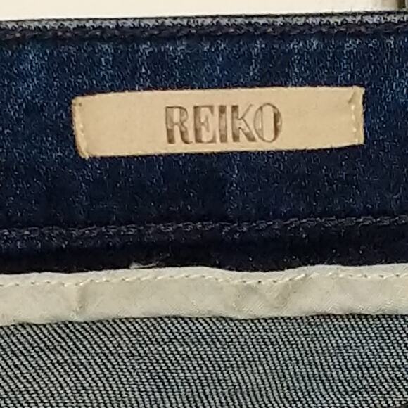 Reiko Blue Paula Jeans Denim Whiskering Fading 29 - Picture 10 of 14